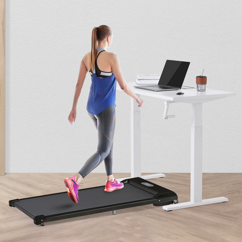 2 in 1 Under Desk Electric Treadmill 2.5HP;  with Bluetooth APP and speaker;  Remote Control;  Display;  Walking Jogging Running Machine Fitness Equipment for Home Gym Office