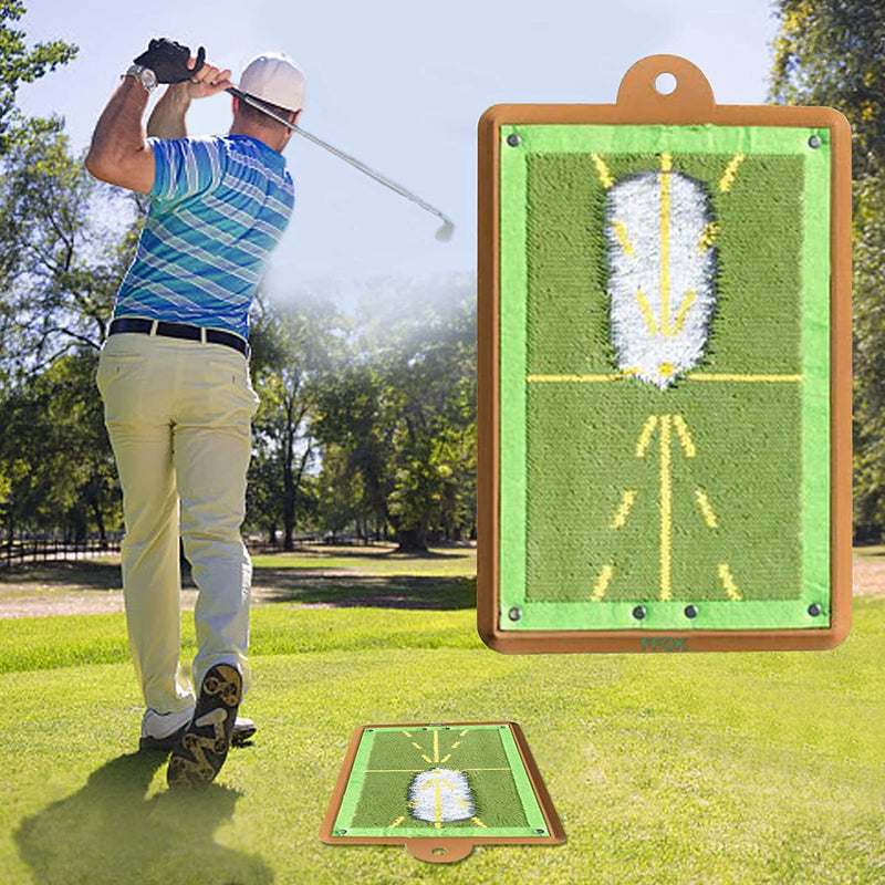 Golf Training Mat For Swing Detection Batting; Premium Golf Impact Mat; Path Feedback Golf Practice Mats; Advanced Golf Hitting Mat For Indoor/Outdoor; Golf Training Aid Equipment